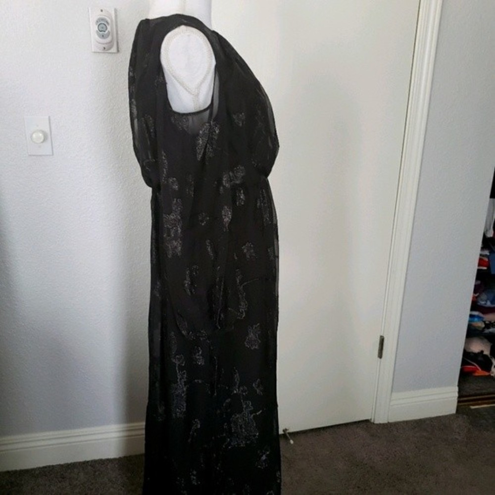 Jessica London Burnout Cold Shoulder Maxi 12W - Picture 4 of 11